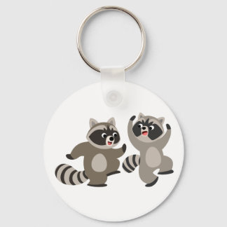 Llavero Personalizados de baile lindo Raccoons