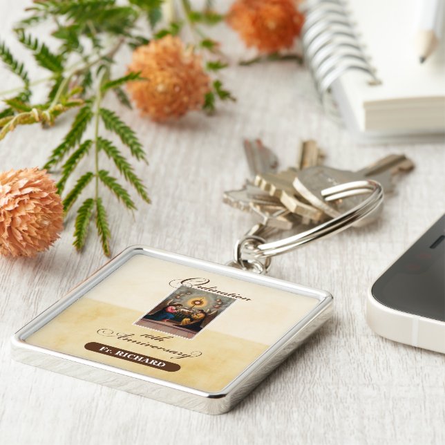 Llavero Personalizar, ángeles del décimo aniversario de la (Lado)