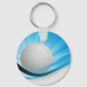 Llavero Personalizar azul de voleibol Personaliza