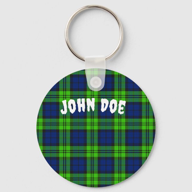 Llavero Personalizar Blackwatch Plaid Tartán (Anverso)