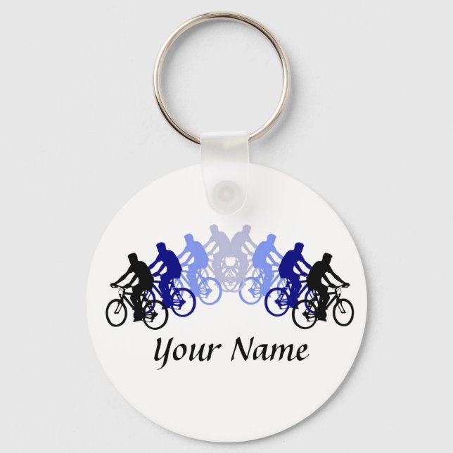 Llavero Personalizar con su nombre Bicicleta, Ciclismo, Bi (Anverso)