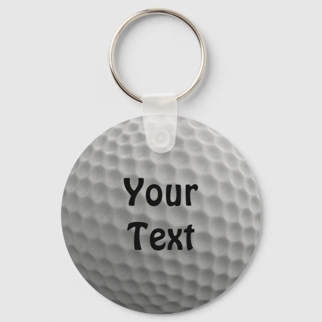 Llavero Personalizar de bolas de golf Personaliza el color (Anverso)