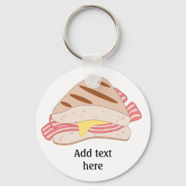 Llavero Personalizar de este gráfico de Bacon Sandwich