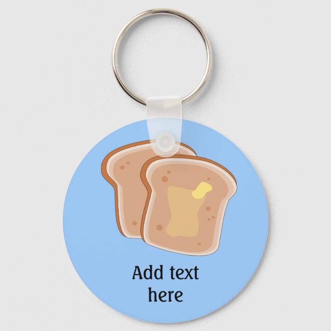 Llavero Personalizar de este gráfico de tostadas con mante (Anverso)