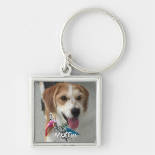 Llavero Personalizar De Fotografía Y Nombre De Perro O Gat