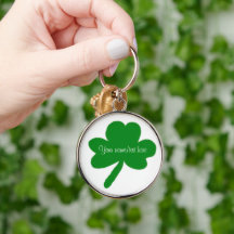 Personalizar de gran cadena de claves Shamrock Pre