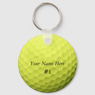 Llavero Personalizar de Keychain de Golf Ball con SU NOMBR
