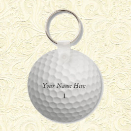 Llavero Personalizar de Keychain de Golf Ball con SU NOMBR