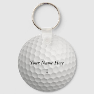 Llavero Personalizar de Keychain de Golf Ball con SU NOMBR