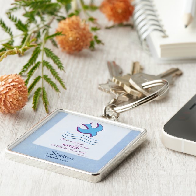 Llavero Personalizar, el bautismo de adultos se palpa en a (Lado)