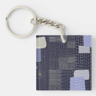 Llavero Personalizar el sashiko japonés como patrón