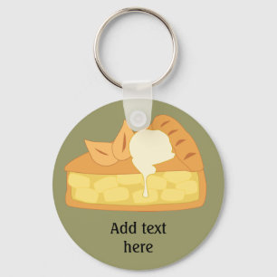 Llavero Personalizar este gráfico de Apple Pie Slice
