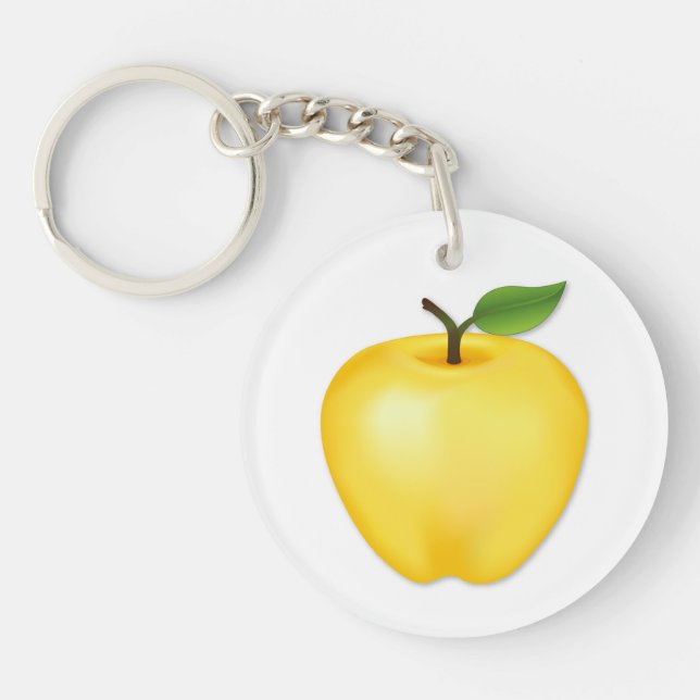 Llavero Personalizar Golden Delicious Apple (Frente)