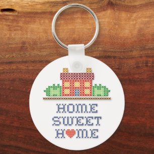 Llavero Personalizar Hogar Sweet Home Keychain