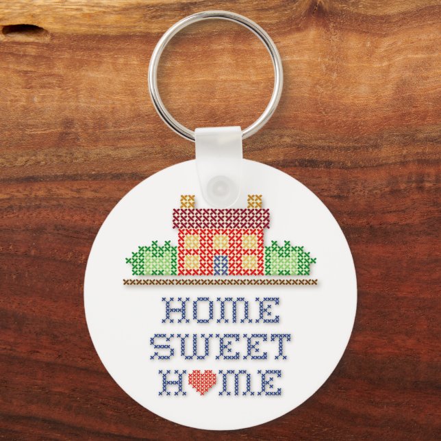 Llavero Personalizar Hogar Sweet Home Keychain (Anverso)