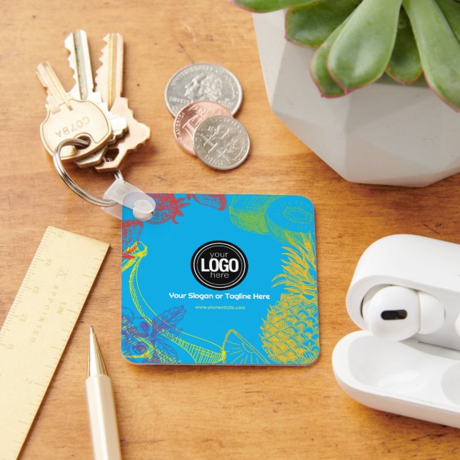 Llavero Personalizar negocio | Empresa de frutas tropicale (Escritorio )