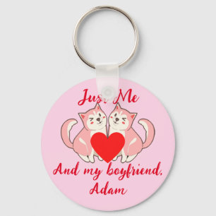 Llavero personalizar personalizado de pareja de valentina 