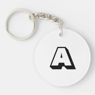 Llavero Personalizar, personalizar alfabeto monograma inic