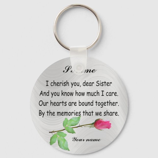 LLAVERO PERSONALIZAR SISTER-KEYCHAIN (Anverso)