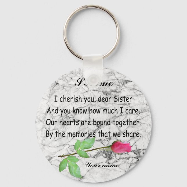 LLAVERO PERSONALIZAR SISTER-KEYCHAIN KEYCHAIN (Anverso)