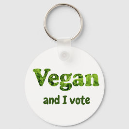Llavero Personalizar Vegan Activista Voter