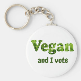 Llavero Personalizar Vegan Activista Voter