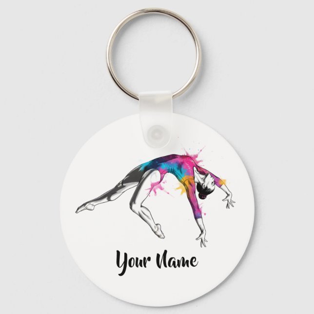 Llavero Personalized Acrobatic Art Gift - Keychain (Anverso)