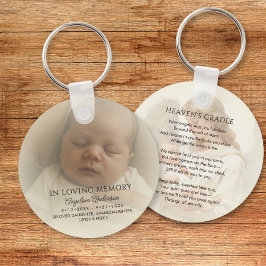 Llavero Personalized Baby Memorial Photo & Custom Text