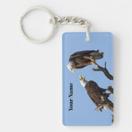 Llavero Personalized Bald Eagle Keychain - Add Your Name