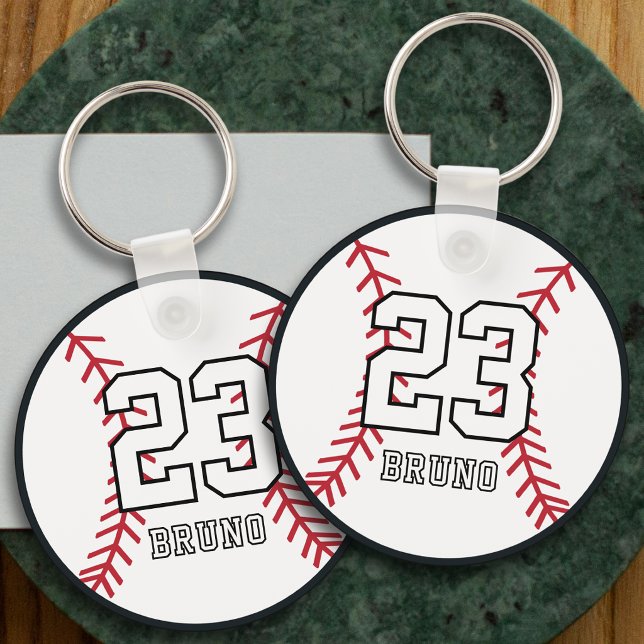 Llavero Personalized Baseball Player Name & Number (Subido por el creador)