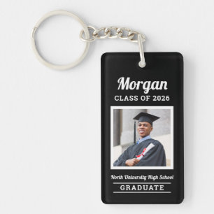 Llavero Personalized Black Class of 2022 Graduation Photo