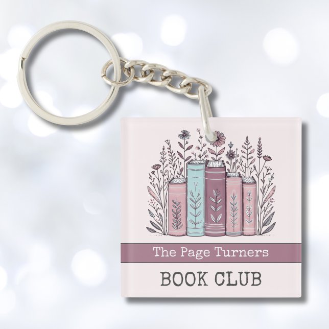 Llavero Personalized Book Club Floral (Subido por el creador)