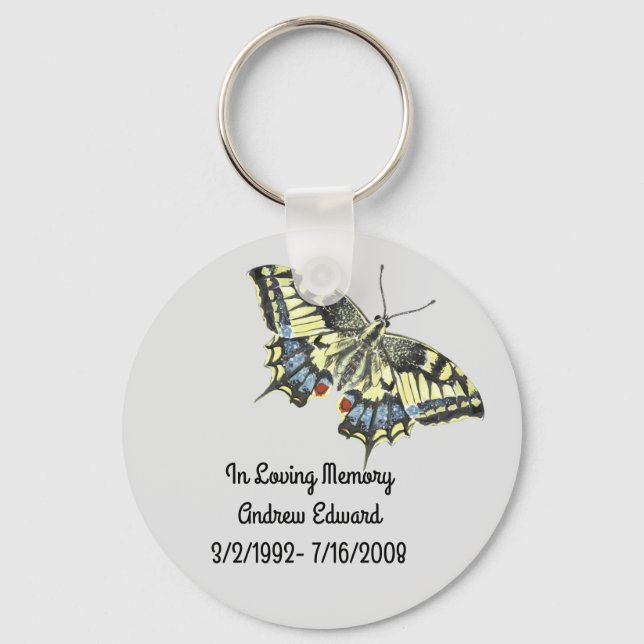 Llavero Personalized Butterfly Memorial (Anverso)