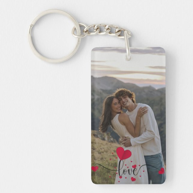 Llavero Personalized Couple Keychain with Photo – Custom  (Frente)
