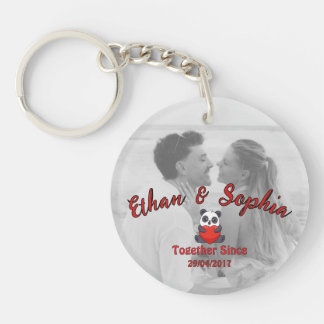 Llavero Personalized Couple Keychain with Romantic Message