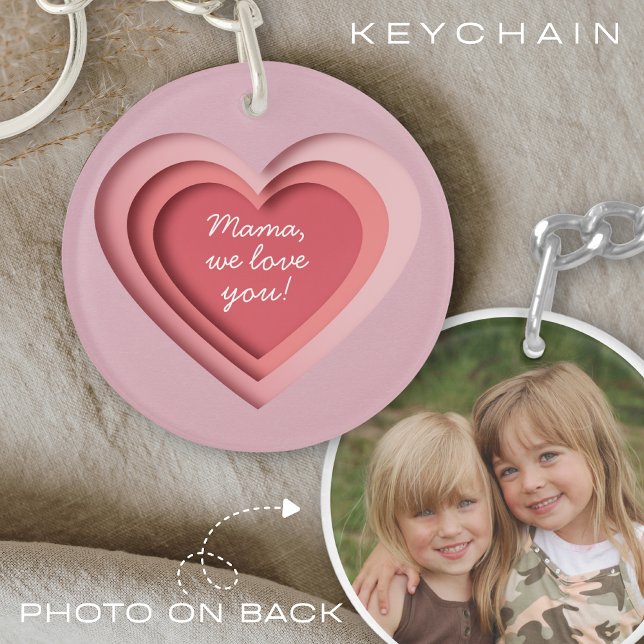 Llavero Personalized Custom Text Photo Heart (Subido por el creador)