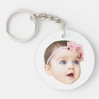 Llavero Personalized Cute Baby Face Photo Acrylic Keychain