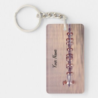 Llavero Personalized Cute Duck Family Keychain