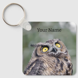 Llavero Personalized Cute Owl Keychain - Add Your Name