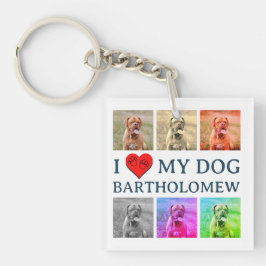 Llavero Personalized Dog Pop Art Pet Lover Gift