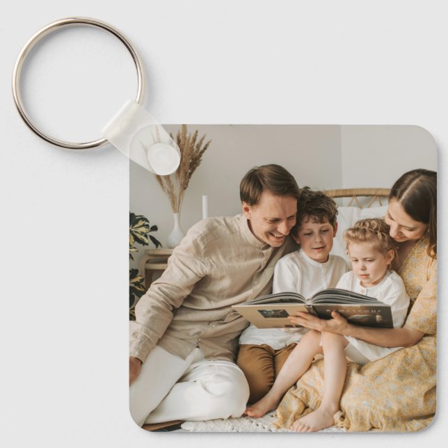 Llavero Personalized Family Double Sided Two Photo  (Anverso)