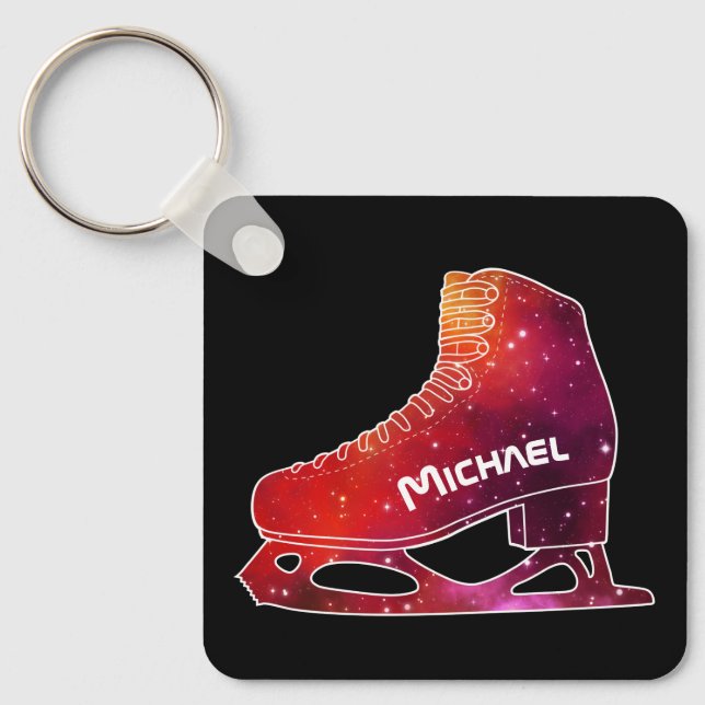 Llavero Personalized Figure Skating Space Boot (Anverso)
