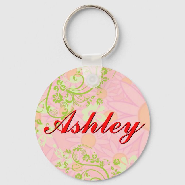 Llavero Personalized Girls Name Keychain (Anverso)