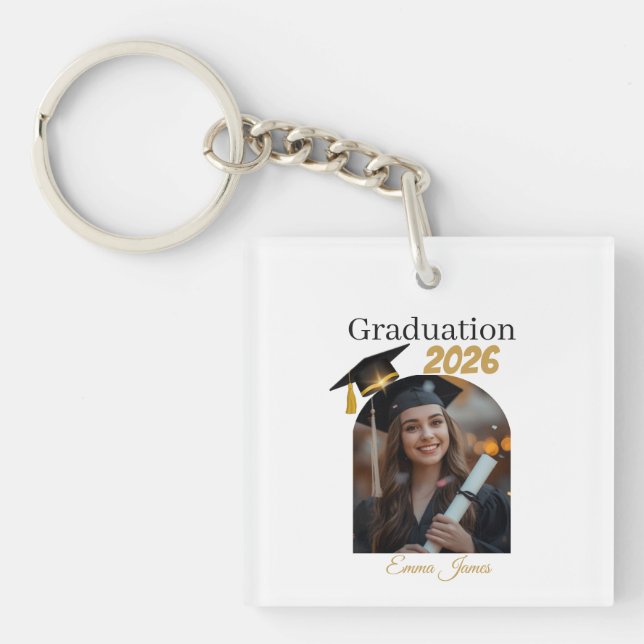 Llavero Personalized Graduation Keychain Gift  (Frente)