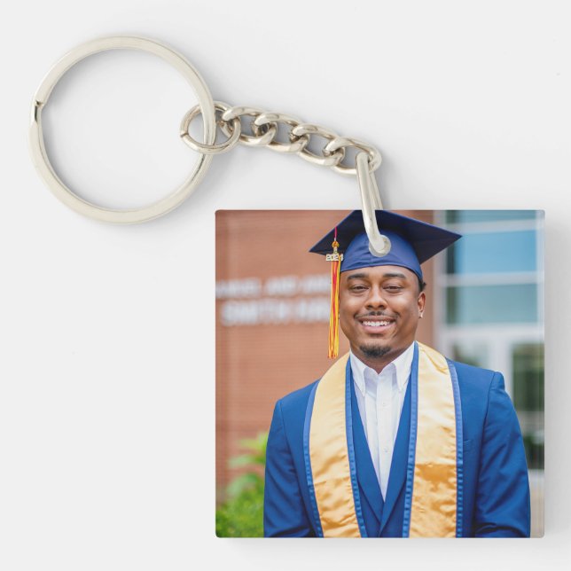 Llavero Personalized Graduation Photo Keepsake Memory Gift (Frente)
