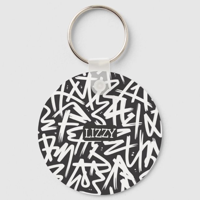 Llavero Personalized Graffiti Name Pattern — Custom Urban (Anverso)