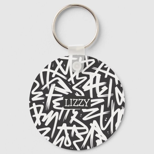 Llavero Personalized Graffiti Name Pattern — Custom Urban (Anverso)