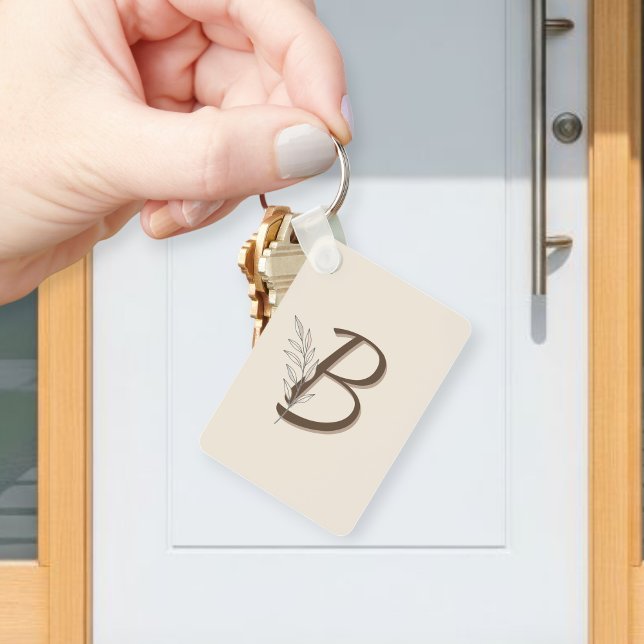Llavero Personalized Initial Branch Keychain | Custom Key  (Subido por el creador)