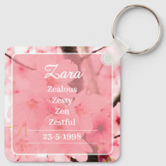 Llavero Personalized Initial Name Traits Keychain Gift