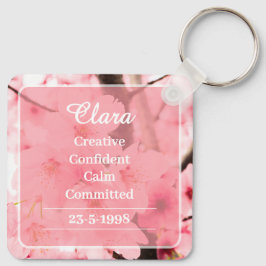 Llavero Personalized Initial Name Traits Keychain Gift